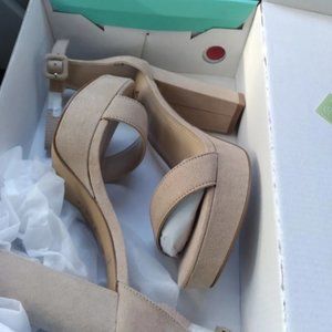 Ankis Ladies High Heel Open Toe Sandals Size 5.5